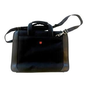Wenger Swiss Gear Professional Travel Briefcase 15x11 Black w/ Original Notepad